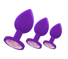 Load image into Gallery viewer, Small Silicone Purple Butt Plug Gem
