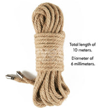 Load image into Gallery viewer, Rebellion Reign Hemp 10m Silky Bondage Rope Rustic