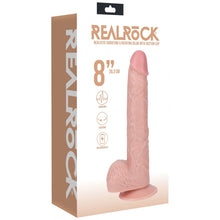 Load image into Gallery viewer, Realrock 8" Vibrating + Rotating Cock W/ Balls (20cm)