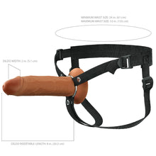 Load image into Gallery viewer, Fx Elite 8'' Silicone Hollow Strap-on Tan