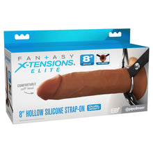 Load image into Gallery viewer, Fx Elite 8'' Silicone Hollow Strap-on Tan