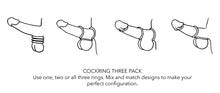Load image into Gallery viewer, Blue Silicone Cock Ring 3 Pack