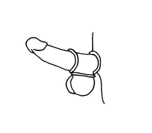Load image into Gallery viewer, Blue Silicone Cock Ring 3 Pack