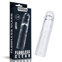 Load image into Gallery viewer, Clear Penis Extender Sleeve Plus 2"