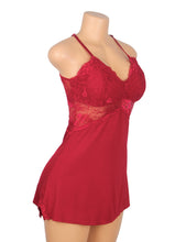 Load image into Gallery viewer, Red Modal Nightdress (8-10) M Backless