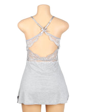 Load image into Gallery viewer, Grey Modal Nightdress (8-10) M Backless