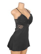 Load image into Gallery viewer, Black Modal Nightdress (12-14) Xl Backless