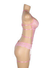 Load image into Gallery viewer, Pink Lace Sexy Garter Set (12-14) Xl