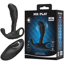 Load image into Gallery viewer, Mr Play Remote Control Prostate Massager Black