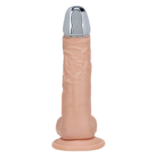 Load image into Gallery viewer, Realrock Metal Head 8'' Rechargeable Dildo - Flesh