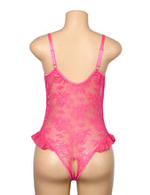 Load image into Gallery viewer, Ruffled Teddy Rose (14-16) 2xl Lace Mesh