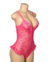 Load image into Gallery viewer, Ruffled Teddy Rose (14-16) 2xl Lace Mesh