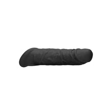 Load image into Gallery viewer, Realrock 8'' Realistic Penis Extender With Rings Black