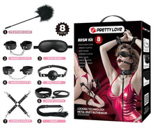 Load image into Gallery viewer, 8-piece Bdsm Kit Black