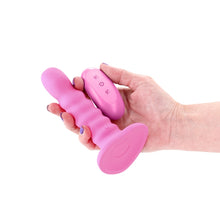 Load image into Gallery viewer, Colours Ribbed 5'' Vibrating Dildo Pink