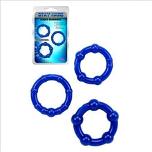 Load image into Gallery viewer, Beaded Cock Rings Blue