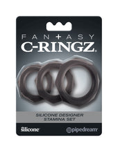 Load image into Gallery viewer, Fantasy C-ringz Silicone Designer Stamina Set Black