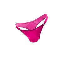Load image into Gallery viewer, Men&#39;s Quick Release Lycra Thong Hot Pink L/xl
