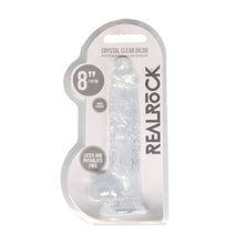 Load image into Gallery viewer, Realrock 8'' Realistic Dildo With Balls Clear