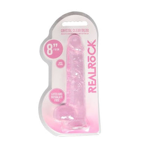 Realrock 8'' Realistic Dildo With Balls Pink