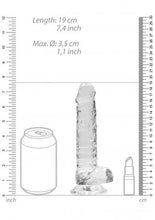 Load image into Gallery viewer, Realrock 7'' Realistic Dildo With Balls Clear