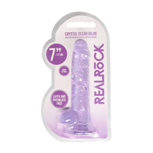 Load image into Gallery viewer, Realrock 7'' Realistic Dildo With Balls Purple