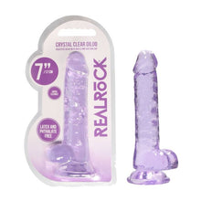 Load image into Gallery viewer, Realrock 7&#39;&#39; Realistic Dildo With Balls Purple
