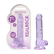 Load image into Gallery viewer, Realrock 7'' Realistic Dildo With Balls Purple