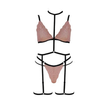 Load image into Gallery viewer, Muse 3pce Lace Set Pink Small