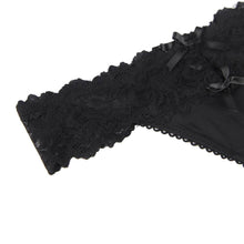 Load image into Gallery viewer, Black Sexy Floral Lace Panty (20-22) 5xl
