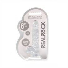 Load image into Gallery viewer, Realrock 6'' Realistic Dildo With Balls Clear