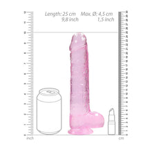 Load image into Gallery viewer, Realrock 9'' Realistic Dildo With Balls Pink