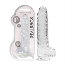Load image into Gallery viewer, Realrock 9'' Realistic Dildo With Balls Clear
