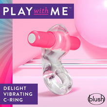Load image into Gallery viewer, Play With Me Delight Vibrating C-ring (pink)