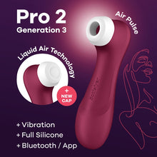 Load image into Gallery viewer, Satisfyer Pro 2 Gen 3 (app) Wine Red
