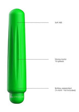 Load image into Gallery viewer, Delia - Abs Bullet With Silicone Sleeve - 10-speeds - Green