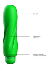 Load image into Gallery viewer, Ella - Abs Bullet With Silicone Sleeve - 10-speeds - Green