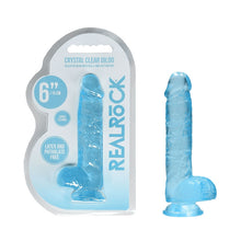 Load image into Gallery viewer, Realrock 6'' Realistic Dildo With Balls Blue