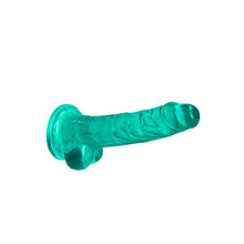 Load image into Gallery viewer, Realrock 7'' Realistic Dildo With Balls Turquoise