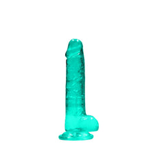 Load image into Gallery viewer, Realrock 7'' Realistic Dildo With Balls Turquoise