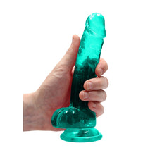 Load image into Gallery viewer, Realrock 7'' Realistic Dildo With Balls Turquoise