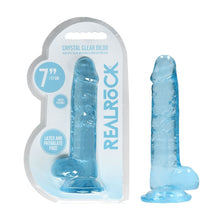 Load image into Gallery viewer, Realrock 7'' Realistic Dildo With Balls Blue