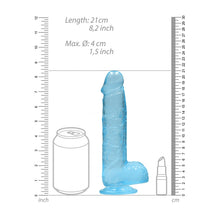 Load image into Gallery viewer, Realrock 8'' Realistic Dildo With Balls Blue