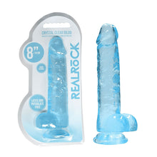 Load image into Gallery viewer, Realrock 8'' Realistic Dildo With Balls Blue