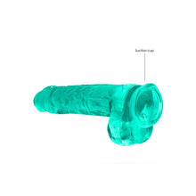 Load image into Gallery viewer, Realrock 9'' Realistic Dildo With Balls Turquoise
