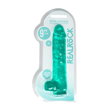 Load image into Gallery viewer, Realrock 9'' Realistic Dildo With Balls Turquoise