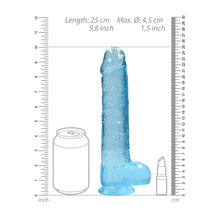 Load image into Gallery viewer, Realrock 9'' Realistic Dildo With Balls Blue