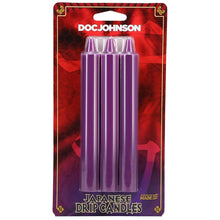 Load image into Gallery viewer, Japanese Drip Candles 3pk Purple