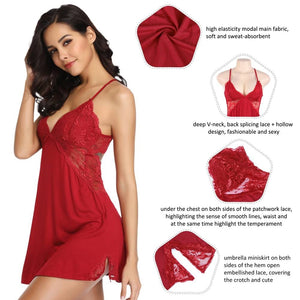 Red Modal Sleepwear (12-14) Xl
