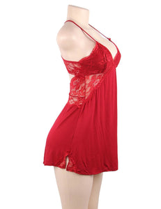 Red Modal Sleepwear (8-10) M